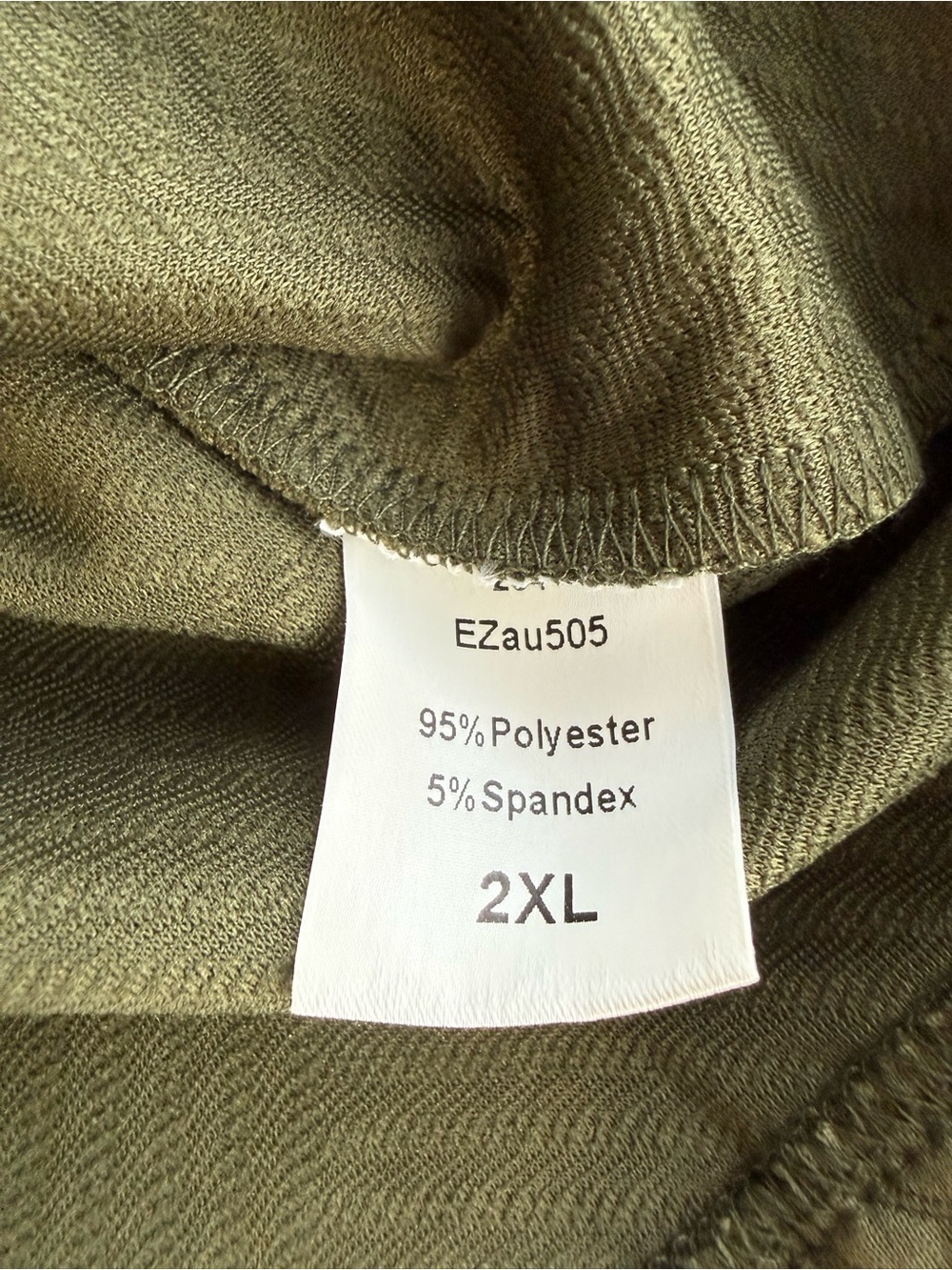 Automet Olive Green Ribbed Knit Top - Picture 2 of 6
